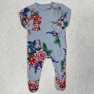 Joules Beatrix potter petter rabbit floral striped sleeper 0/3m